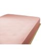 Drap housse 200x200 cm Gaze de coton unie GAÏA Rose pêche