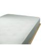 Drap housse 140x190 cm Gaze de coton unie GAÏA Eucalyptus