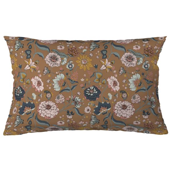 Taie d'oreiller 50x70 cm Gaze de coton imprimée CAMÉLIA