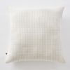 Taie d'oreiller 60x60 cm Gaze de coton tissée teinte quadrillage Pampa