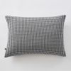 Taie d'oreiller 50x70 cm Gaze de coton tissée teinte quadrillage Truffe