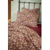 Housse de couette 140x200 cm Gaze de coton imprimée CAPUCINE Camel