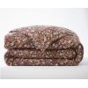 Housse de couette 200x200 cm Gaze de coton imprimée CAPUCINE Camel