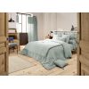 Housse de couette 260x240 cm Gaze de coton unie GAÏA Eucalyptus