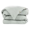 Housse de couette 260x240 cm Gaze de coton unie GAÏA Eucalyptus