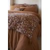 Bout de lit 90x200 cm Gaze de coton imprimée CAPUCINE Camel