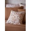 Coussin déhoussable avec croquet 40x40 cm Gaze de coton imprimée CAPUCINE Pampa
