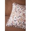 Coussin déhoussable avec croquet 40x40 cm Gaze de coton imprimée CAPUCINE Pampa