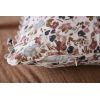 Coussin déhoussable avec croquet 40x40 cm Gaze de coton imprimée CAPUCINE Pampa