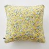 Coussin déhoussable avec passepoil 45x45 cm Gaze de coton imprimée MANON