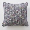 Coussin déhoussable avec passepoil 45x45 cm Gaze de coton imprimée MALIA
