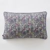 Coussin déhoussable avec passepoil 40x60 cm Gaze de coton imprimée MALIA