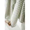 Lot de 2 essuie-mains 50x70 cm Gaze de coton tissée teinte VICKIE Eucalyptus