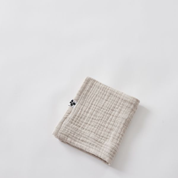 Serviette invité 30x50 cm Gaze de coton unie GAÏA Pampa