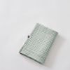 Serviette de toilette 50x90 cm Gaze de coton unie GAÏA Eucalyptus