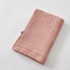 Drap de douche 70x130 cm Gaze de coton unie GAÏA Rose pêche