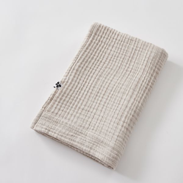 Drap de douche 70x130 cm Gaze de coton unie GAÏA Pampa