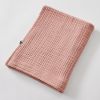 Drap de bain 90x150 cm Gaze de coton unie GAÏA Rose pêche