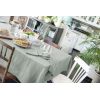 Nappe rectangle 150x350 cm Gaze de coton unie GAÏA Eucalyptus
