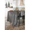 Nappe rectangle 150x250 cm Gaze de coton tissée teinte VICKIE Truffe