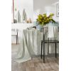 Nappe rectangle 150x350 cm Gaze de coton tissée teinte VICKIE Eucalyptus