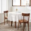 Nappe ronde 180 cm Gaze de coton unie GAÏA Chantilly