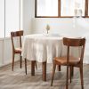 Nappe ronde 180 cm Gaze de coton unie GAÏA Pampa