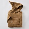 Poncho enfant mixte 6/10 ans Gaze de coton unie GAÏA Camel