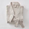 Peignoir kimono mixte S/M Gaze de coton unie GAÏA Pampa
