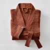 Peignoir kimono mixte L/XL Gaze de coton unie GAÏA Terracotta