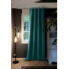 Rideau Occultant 140x280 cm Doublure polaire Polyester Bleu Canard