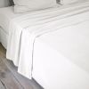 Drap plat 240x300 cm Flanelle unie CANDICE Neige