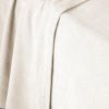 Drap plat 240x300 cm Flanelle unie CANDICE Sable