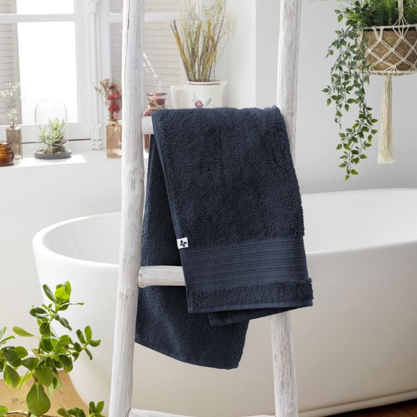 Serviette de toilette 50x90 cm GARANCE Minuit