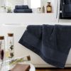Serviette de douche 70x130 cm GARANCE Minuit