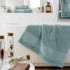 Serviette de douche 70x130 cm GARANCE Bleu glacier