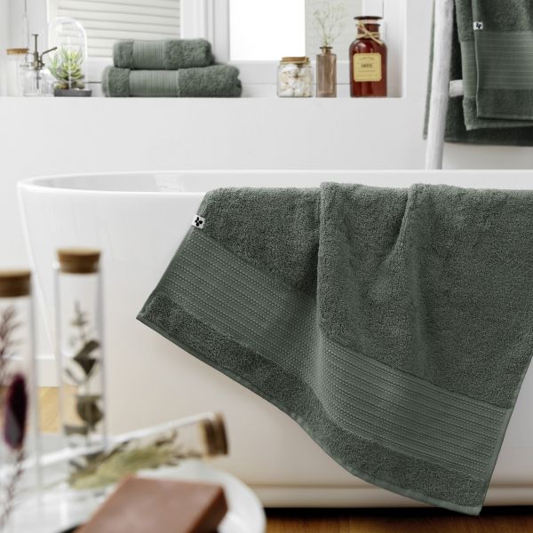 Serviette de douche 70x130 cm GARANCE Romarin