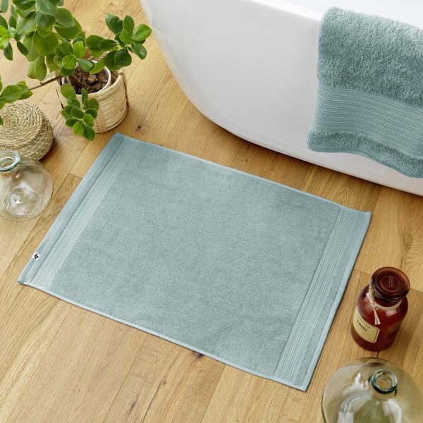 Tapis de bain 50x70 cm GARANCE Bleu glacier
