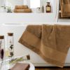 Serviette de douche 70x130 cm GARANCE Camel
