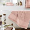 Drap de douche 70x130 cm Éponge unie GARANCE Rose poudré