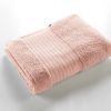 Drap de bain 90x150 cm Éponge unie GARANCE Rose poudré
