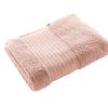 Drap de bain 90x150 cm Éponge unie GARANCE Rose poudré
