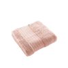 Serviette de toilette 50x90 cm Éponge unie GARANCE Rose poudré