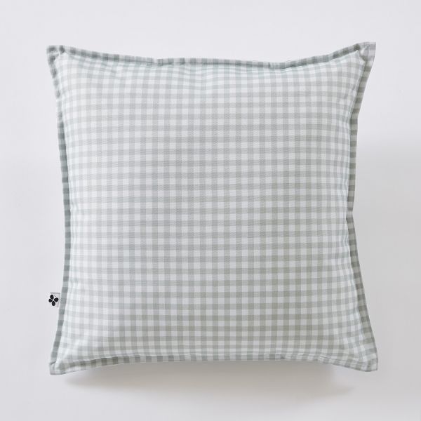 Housse de coussin 45x45 cm Polyester imprimé + enduction VICKIE Eucalyptus