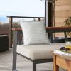 Housse de coussin 45x45 cm Polyester imprimé + enduction VICKIE Eucalyptus