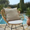 Housse de coussin 60x60 cm Polypropylène NAÏA Sable