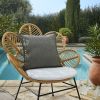 Housse de coussin 45x45 cm Polypropylène NAÏA Nénuphar
