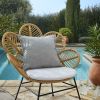 Housse de coussin 45x45 cm Polypropylène NAÏA Galet