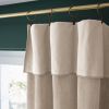 Rideau ajustable + 8 anneaux pince 140x270 cm Velours de coton CÉSAR Pampa