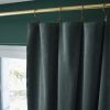 Rideau ajustable + 8 anneaux pince 140x270 cm Velours de coton CÉSAR Ardoise